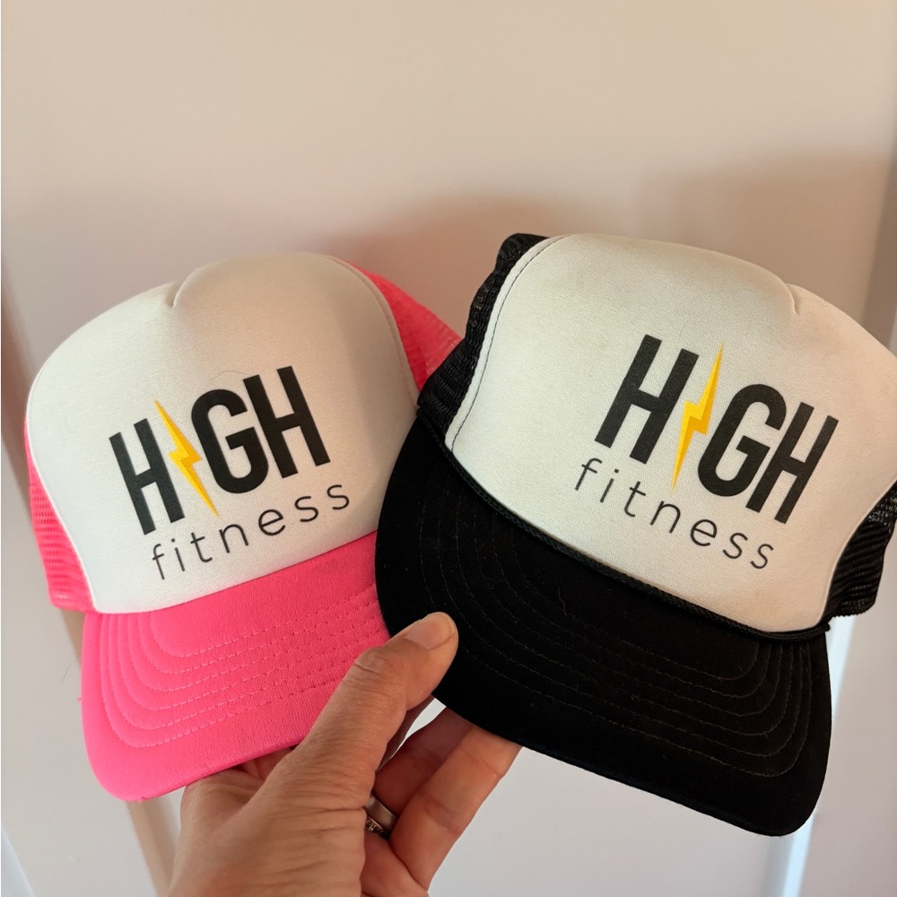 HIGH Fitness Trucker Hat - Pink & Black